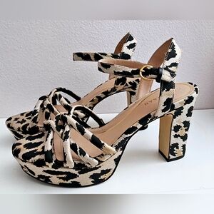 Women's Cole Haan Grove Leopard Print Ankle Strap Platform Sandals